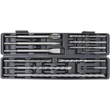 Kép 4/7 - BGS-2005 Kalapács-, fúró- és vésőkészlet SDS-szárral, keményfém hegy 5-20mm (12db)