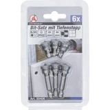 Kép 4/4 - BGS-50406 Behajtófej készlet mélységi ütközővel, gipszkarton lapokhoz 6,3mm (1/4")  PH2, 6db