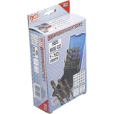 Kép 5/5 - BGS-9297 Spirálfúró készlet HSS-G M35 (1-10mm) 19 darabos