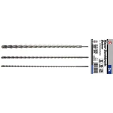 Kép 1/3 - BGS-2012 Kőzetfúró-készlet, SDS-szár 12-16-24mm (3 darabos)