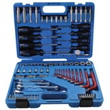 Kép 1/4 - BGS-7849 Szerszámkészlet | 6,3mm (1/4&quot;)-12,5mm (1/2&quot;) E-profil/T-profil (Torx) 84 darabos