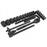 Kép 3/5 - BJC kézi dugókulcs készlet, 1/2", 8-32mm, 24 részes