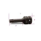 Kép 2/2 - Beta 720TX/C6 6 részes 1/2" gépi Torx® dugókulcs készlet fémdobozban