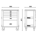 Kép 6/7 - Beta C39/7 héttfiókos szerszámoskocsi