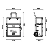 Kép 3/5 - Beta C41S kétmodulos gurulós szerszámosláda