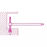 Kép 3/3 - Beta 951TX/20 T-szárú imbuszkulcs, a végeken négyszögprofil Torx®-csavarhoz, T20