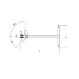 Kép 2/2 - Beta 952FTX/18 csuklós Torx® T-kulcs, krómozott E18