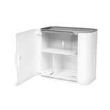 Kép 3/4 - Bewello WC-papír tartó szekrény, fehér, 248x130x230mm