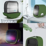Kép 3/4 - Bewello hordozható mini léghűtő ventilátor, zöld