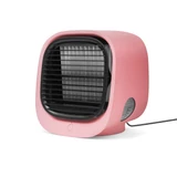 Kép 1/4 - Bewello hordozható mini léghűtő ventilátor, rózsaszín