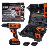 Kép 1/7 - Black 12058 akkus fúrógép 0.8-10mm, 18V (akkuval és töltővel)
