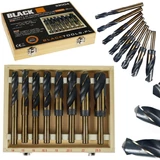 Kép 1/4 - Black 33004 HSS kobalt fúrószár készlet fémhez, 14-22.5mm, 8db-os