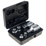 Kép 3/4 - Black13555 dugókulcs adapter készlet, CrV, 1/4"-3/8", 6db-os