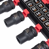 Kép 4/5 - Black 13303 gépi krova készlet, CrV, 10-27mm, 1/2", 17db dugókulccsal