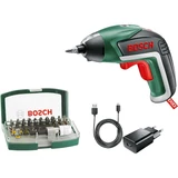 Kép 1/3 - Bosch IXO V akkus csavarozó töltővel, 32db-os bitkészlettel, 3.6V, 1.5Ah, 4.5Nm