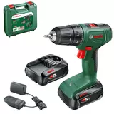 Kép 1/4 - Bosch EasyDrill 18V-40 akkus fúrócsavarozó, 18V, 13mm (2x1.5Ah akkuval és töltővel)