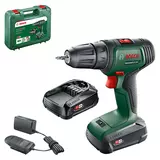 Kép 1/4 - Bosch UniversalDrill 18V akkus fúrócsavarozó kofferben, 18V, 10mm (2x1.5Ah akkuval és töltővel)