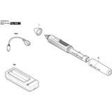 Kép 3/4 - Bosch Gluey akkus ragasztópisztoly, 2x1.2V, 150°C, fehér (akkuval és töltővel)