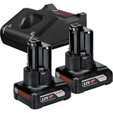 Kép 1/2 - Bosch GBA akku és töltő, 12V, 2x6Ah