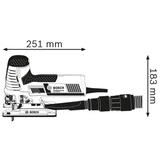 Kép 3/6 - Bosch GST 160 CE dekopírfűrész tárolóban, 26mm, 800W