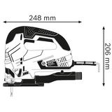Kép 3/5 - Bosch GST 90 BE szúrófűrész kofferben, 26mm, 650W