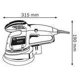 Kép 4/7 - Bosch GEX 34-150 excentercsiszoló, 150mm, 340W