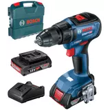 Kép 1/5 - Bosch GSR 18V-50 akkus fúrócsavarozó, 18V, 13mm (2db 2Ah akkuval és töltővel)