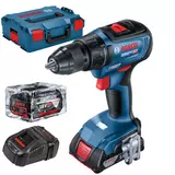 Kép 1/5 - Bosch GSR 18V-50 akkus fúrócsavarozó kofferban, 18V, 13mm (2db 5Ah akkuval és töltővel)