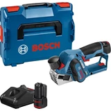 Kép 1/5 - Bosch GHO 12V-20 akkus gyalu kofferben, 12V (2db 3Ah akkuval és töltővel)