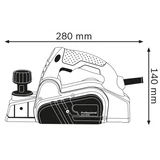 Kép 3/8 - Bosch GHO 6500 gyalu, 2.6mm, 650W