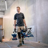 Kép 8/9 - Bosch GCM 18V-216 DC akkus gérvágó fűrész, 18V, 216mm (akku és töltő nélkül)