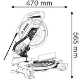 Kép 3/5 - Bosch GCM 10 MX leszabó- és gérvágó fűrész, 254mm, 1.7kW