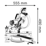 Kép 3/6 - Bosch GCM 350-254 sínes gérvágó, 254mm, 1.8kW