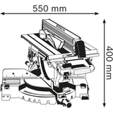 Kép 3/6 - Bosch GTM 12 JL kombinált fűrész, 305mm, 1.8kW