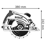 Kép 3/6 - Bosch GKS 190 kézi körfűrész, 190mm, 1.4kW