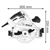 Kép 3/6 - Bosch GKS 55+ GCE kézi körfűrész, 165mm, 1.35kW