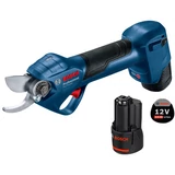 Kép 1/6 - Bosch Pro Pruner akkus metszőolló, 12V, 25mm (2db 3Ah akkuval és töltővel)