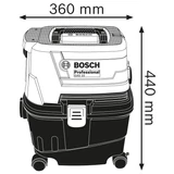 Kép 3/7 - Bosch GAS 15 PS száraz-nedves porszívó, 15L, 1.1kW