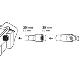 Kép 3/3 - Bosch szűkítő adapter porelszívókhoz, 35-25mm