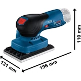 Kép 2/6 - Bosch Professional GSS 12V-13 akkus rezgőcsiszoló kofferben, 12V, 80x130mm (akku és töltő nélkül)