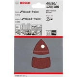 Kép 2/3 - Bosch Expert C470  és C430 csiszolópapír készlet, 102x62mm-93mm, P40-180, 25db