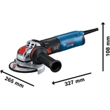 Kép 3/7 - Bosch GWX 14-125 sarokcsiszoló, X-LOCK, 125mm, 1.4kW