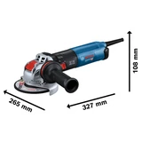 Kép 3/12 - Bosch GWX 17-125 S sarokcsiszoló, X-LOCK, 125mm, 1.7kW