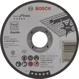 Kép 1/2 - Bosch Best for Inox Rapido vágótárcsa sarokcsiszolóhoz, egyenes, 115x0.8mm