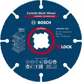 Kép 1/5 - Bosch Expert X-LOCK Karbid Multi vágótárcsa sarokcsiszolókhoz, 125mm, 10db