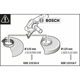 Kép 3/4 - Bosch GDE 125 EA-T porelszívó adapter sarokcsiszolókhoz