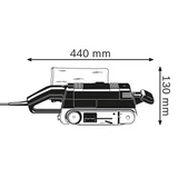 Kép 3/5 - Bosch GBS 75 AE szalagcsiszoló, 533x75mm, 750W