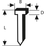 Kép 1/2 - Bosch Type 47 tűzőszeg, 26mm, 1000db