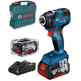 Kép 1/5 - Bosch GDR 18V-200 akkus ütvecsavarozó hordozóban, 18V (2db 4Ah akkuval és töltővel)