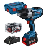 Kép 1/7 - Bosch GDS 18V-1050 H akkus ütvecsavarozó kofferben, 18V (2db 5Ah akkuval és töltővel)